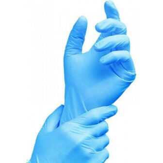 Nitryl Handschoenen - Gloves - BLUE LARGE