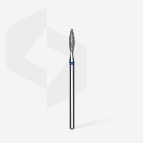 Diamond nail drill bit flame blue EXPERT head diameter 2,3 mm / working part 10 mm